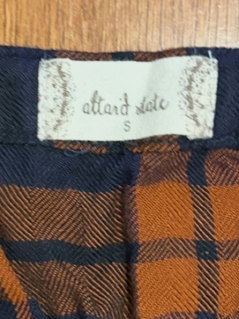 Altar’d State Plaid Babydoll Boho Peplum Top Size Small - Picture 6 of 7